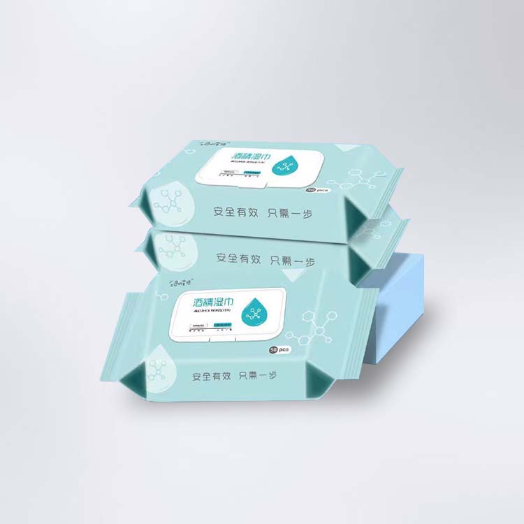 白色童话 75%酒精消毒湿巾 50片装